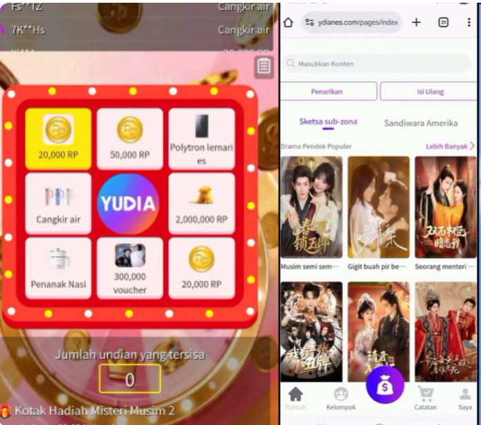 Review Aplikasi YUDIA Nonton Drama Dapat Uang Apakah Aman Terbukti Membayar?