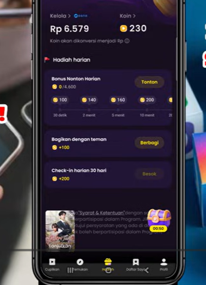 Cara Memunculkan Fitur Hadiah di Aplikasi Melolo, Lakukan Cara Ini Pasti Berhasil