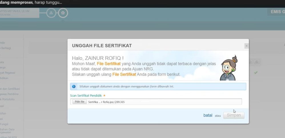 Tahapan yang Harus Dilakukan Setelah NRG Terbit Hingga Cetak S26e bagi Guru Madrasah