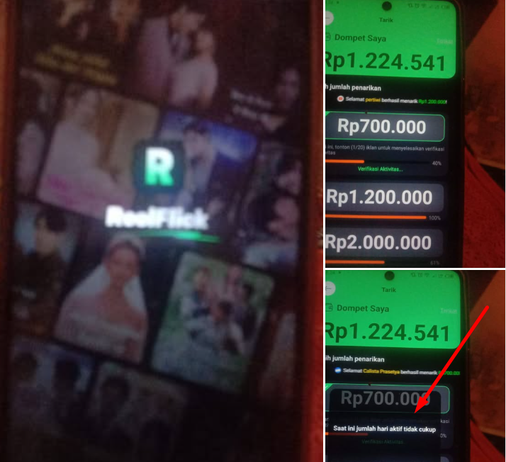Cara Menarik Uang dari ReelFlick ke DANA, WD 700 Ribu Terbukti Membayar atau Penipuan?