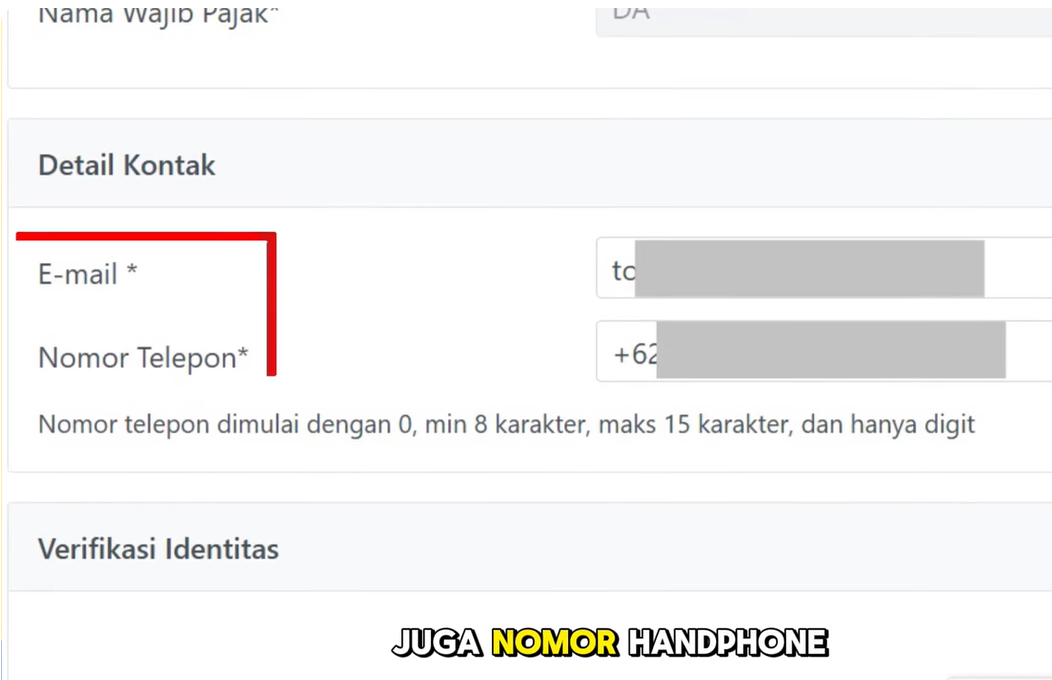 Solusi No Telepon dan Email Salah Saat Aktivasi Akun CoreTax, Ini Cara Mengatasinya