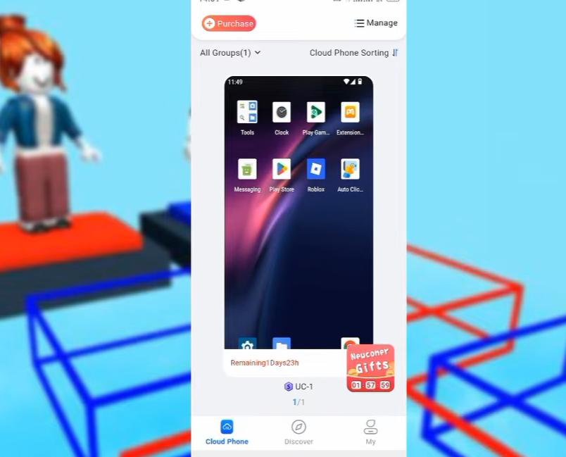 CC Cloud Phone Terbaru untuk AFK Roblox Fishing It Offline, Unlimited Time dan Ping Stabil
