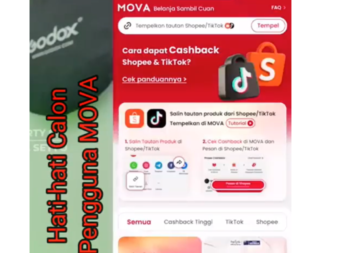 Sisi Gelap Aplikasi MOVA Cashback, Benarkah Mirip MLM dan Skema Ponzi?
