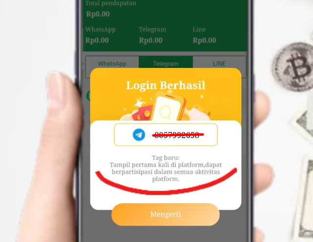 Cara Menghubungkan Akun Telegram di Aplikasi WaIDN Agar Menghasilkan Uang Gratis