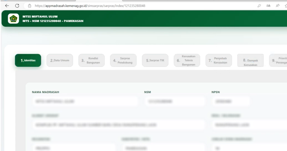 Cara Update Kondisi Sarana Prasarana Madrasah di Portal SIMSarpras Tahun 2026