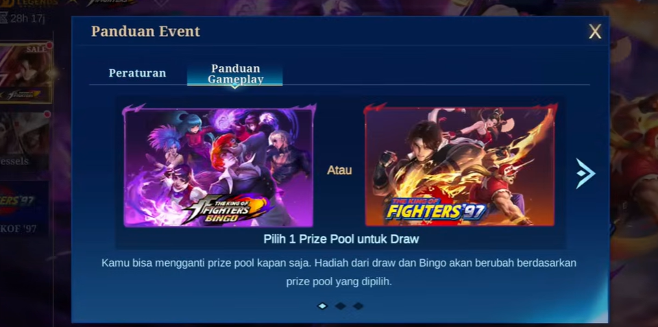 Cara Hemat Mendapatkan Skin KOF Bingo Bebas Pilih di MLBB Pakai Pola Ini!