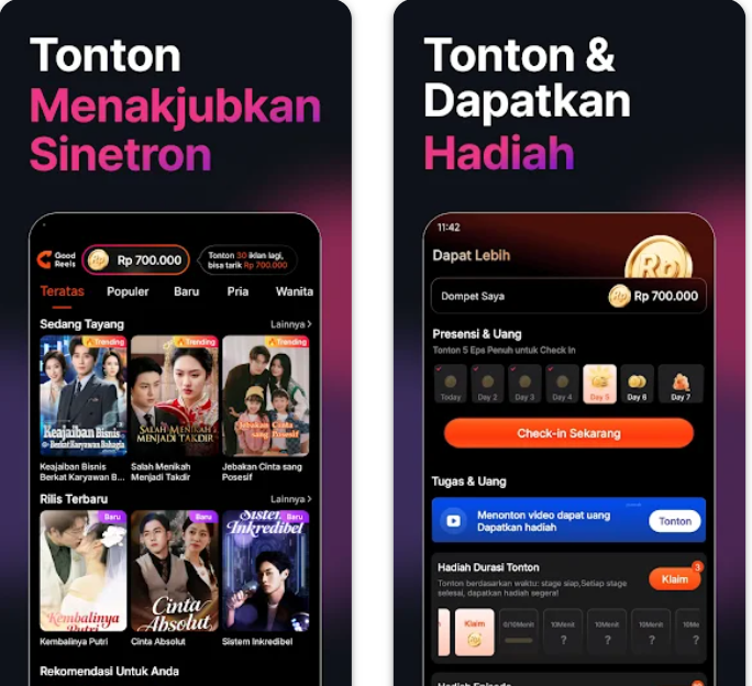 GoodReels Penghasil Uang? Ini Fakta di Balik Aplikasi Nonton Drama yang Mengklaim Membayar