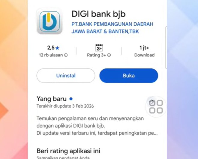 Cara Mengatasi Digi Bank BJB Tidak Bisa Dibuka, Error, dan Tidak Bisa Login