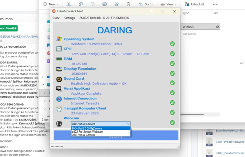Cara Instal Exambro Client TKA SD dan SMP Terbaru 2026 Sampai Berhasil