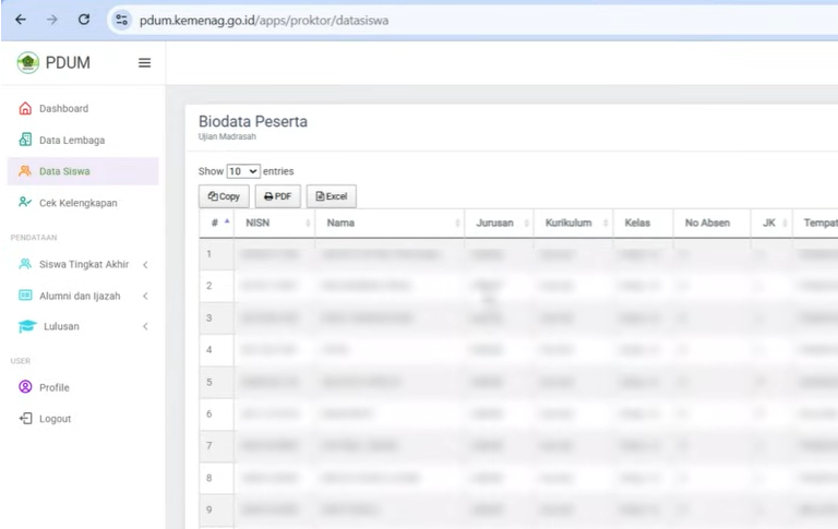 Cara dan Alur Perbaikan Data Siswa di PDUM Lengkap Sampai Berhasil Update