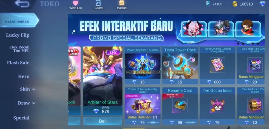 Cara Mendapatkan Skin Collector Titans MLBB dengan Modal Murah Menggunakan Crystal of Aurora