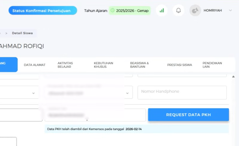 Cara Sinkronisasi Data PKH Orang Tua Siswa ke Server Kemensos, Panduan Lengkap untuk Operator Sekolah