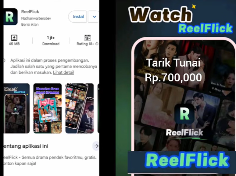 Cara Menghasilkan Uang dari ReelFlick Terbaru, Apakah Legit? Cek Disini