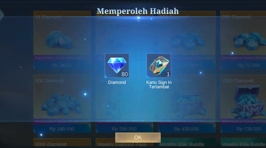 Cara Mendapatkan Weekly Diamond Pass Mobile Legends Gratis dengan Google Play Point