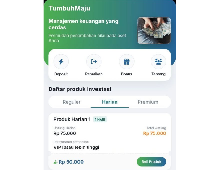 TumbuhMaju Apk Investasi Apakah Aman, Legal, atau Sekadar Money Game?