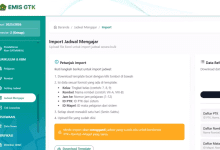 Cara Input Jadwal Mengajar dengan Import Template di EMIS GTK IMP 2026 Semester Genap
