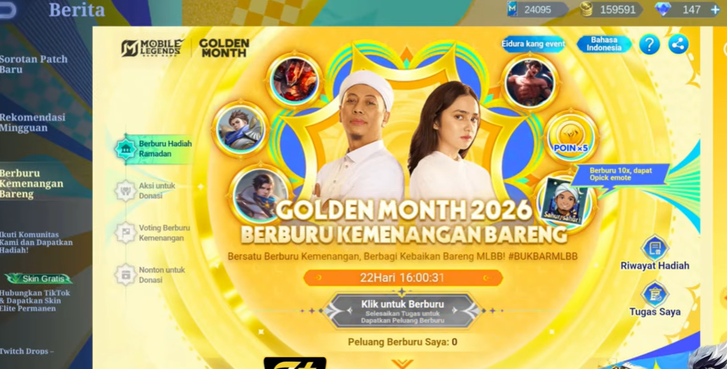 Kode Redeem Battle Emote Sahur Sahur MLBB, Ini Cara Mendapatkannya!