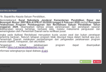 Dapodik Tiba-Tiba Muncul Surat Revitalisasi Sekolah 2026, Ini Fakta Penting yang Wajib Diketahui Operator dan Kepala Sekolah