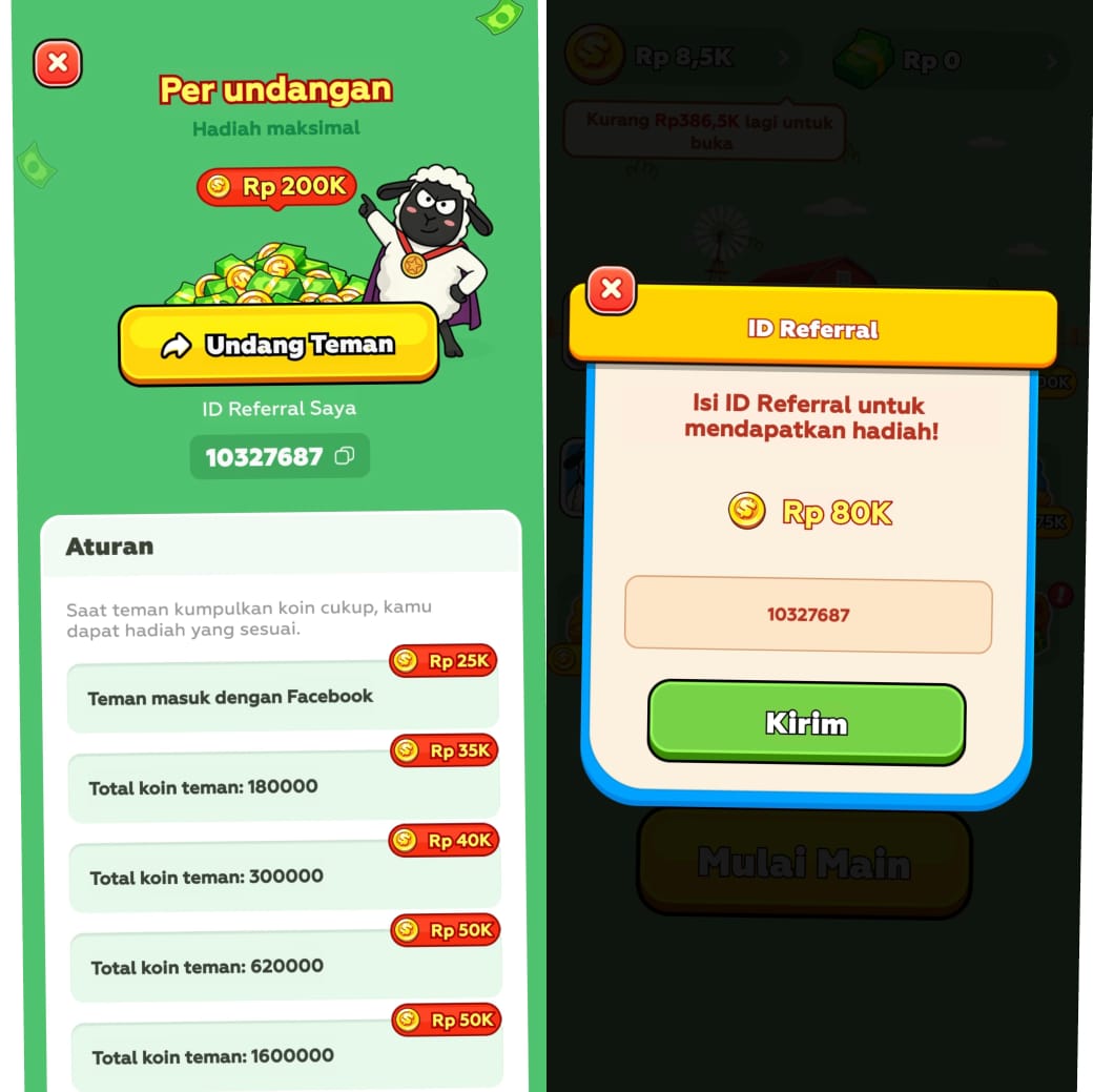 Kode Undangan Puzzle Farm "10327687" Bonus Rp80.000, Ini Cara Pakainya!