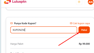 Kode Kupon Lulusptn Terbaru “KUPON25K” Ini Cara Dapat Diskon Paket UTBK
