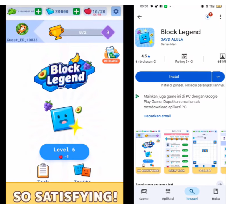 Review Block Legend Penghasil Uang, Benarkah Bisa Cuan atau Hanya Buang Kuota?