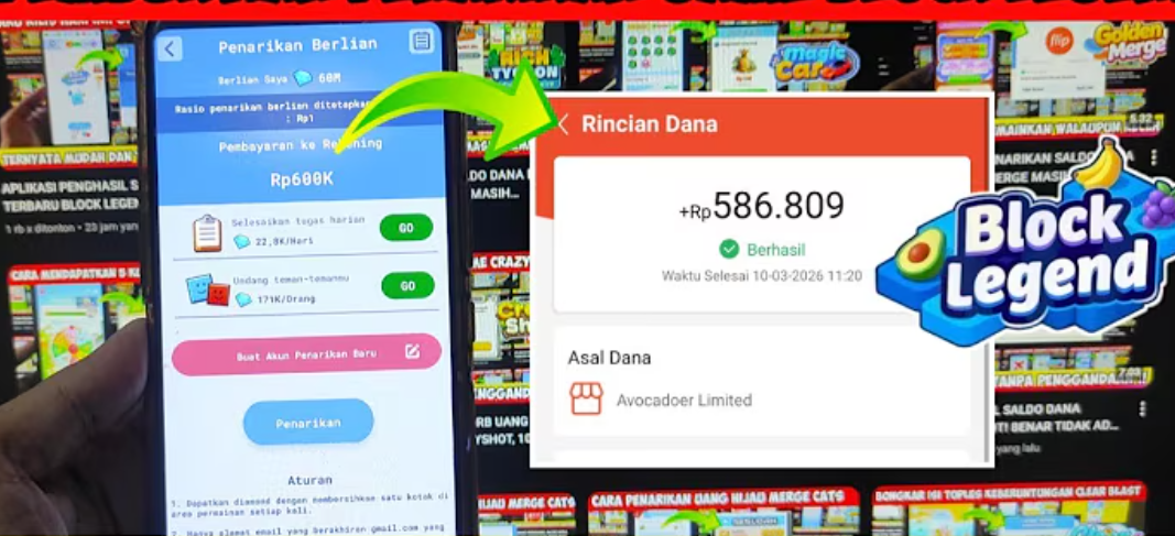 Cara Menarik Uang Berlian di Block Legend ke DANA Tanpa Penggandaan!