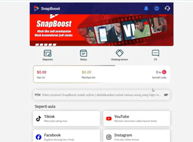 SnapBoost Viral di Indonesia, Benarkah Aman dan Punya Izin dan Kantor Resmi? Cek Disini!