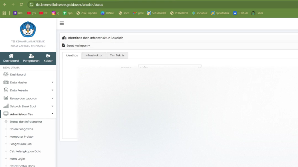 Cara Mengubah Gelombang, Sesi, Proktor, dan Client di TKA Utama dengan Prosedur Resmi