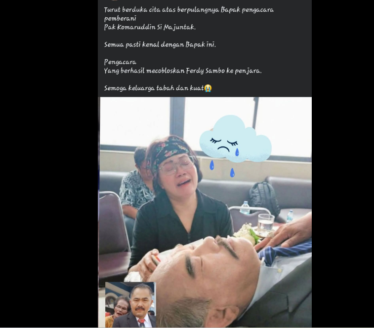 Apakah Kamaruddin Simanjuntak Meninggal Dunia? Viral di Media Sosial Ini Faktanya!