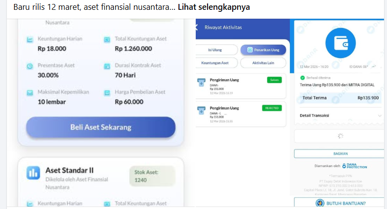 Aset Finansial Nusantara (ASFINA) Apakah Aman Legal OJK Atau Berisiko Penipuan? Cek Disini