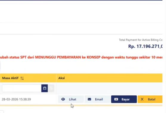 Cara Edit SPT Berstatus Menunggu Pembayaran di Coretax dengan Mudah