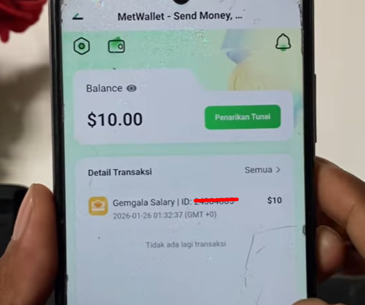Cara Tarik Uang di Gemgala ke DANA, WD $10 Terbukti Membayar